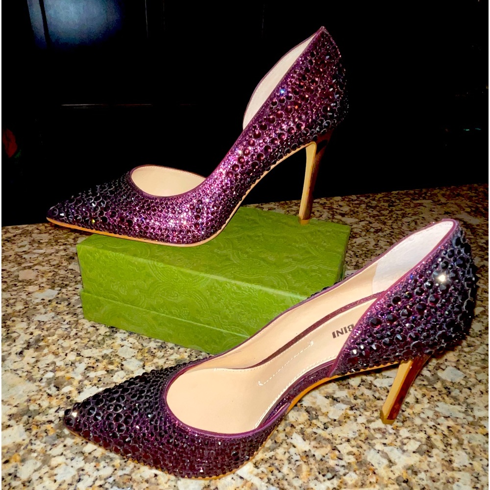Gianni Bini Purple Studded Pumps, size 9
